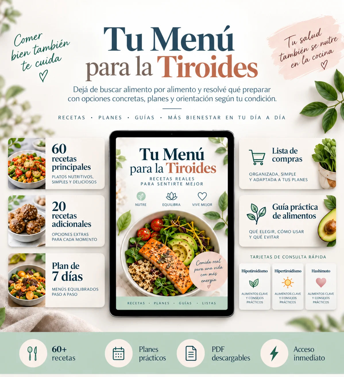 Recetas para Tiroides | Menús Semanales y Guías